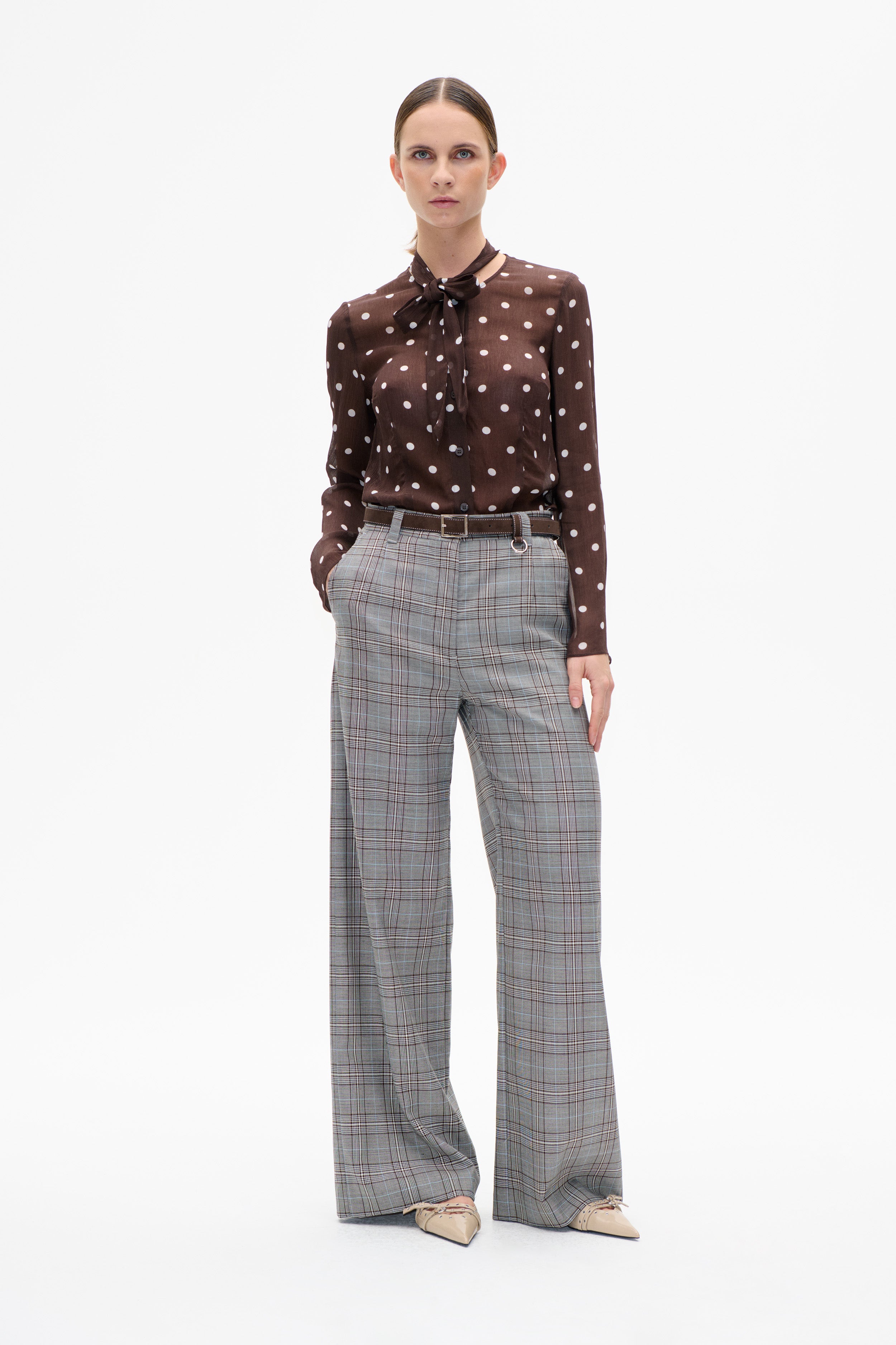MADELI BLOUSE | Coffee Bean Dots
