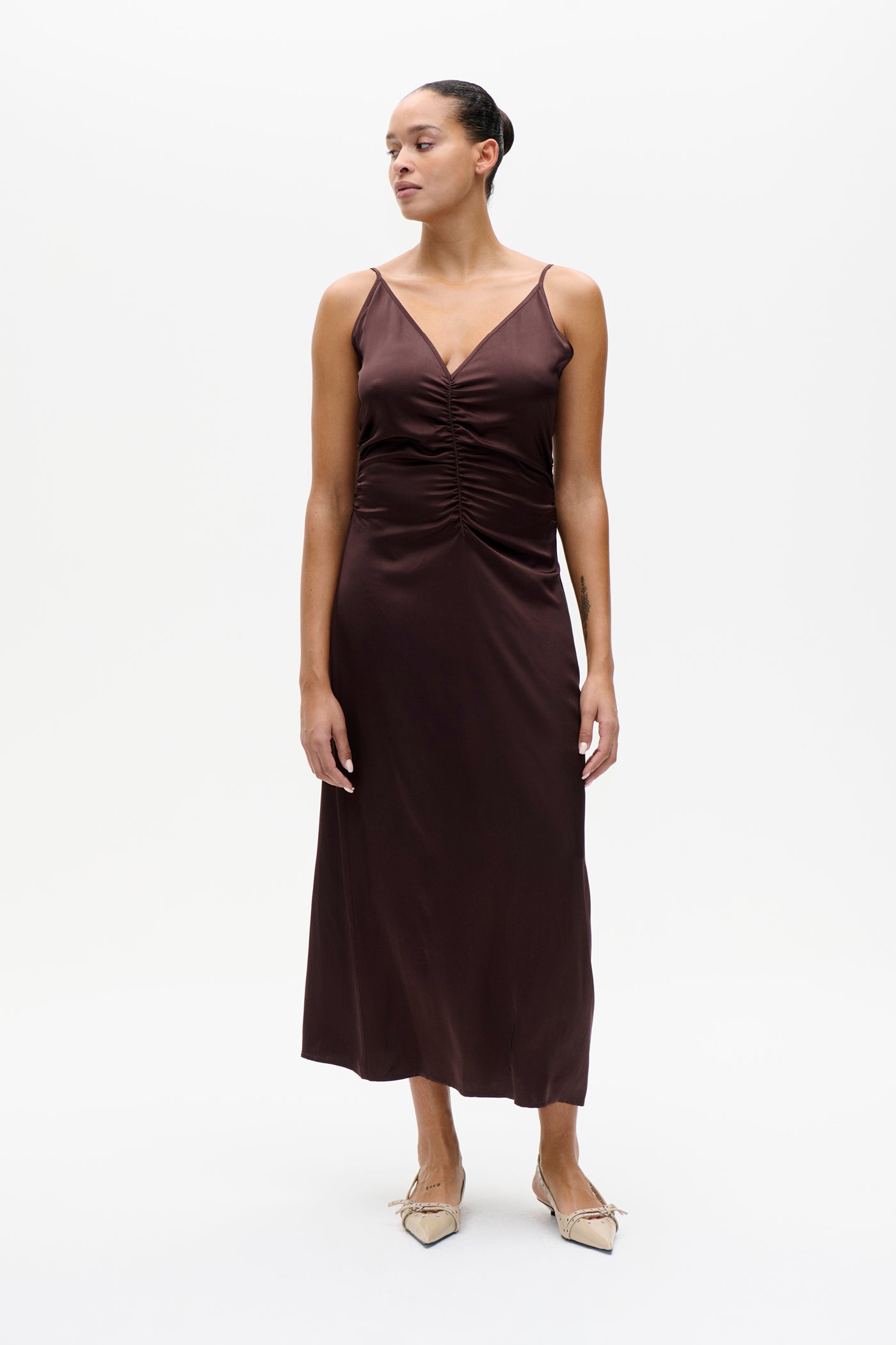 ATALIA DRESS | Coffee Bean Brown