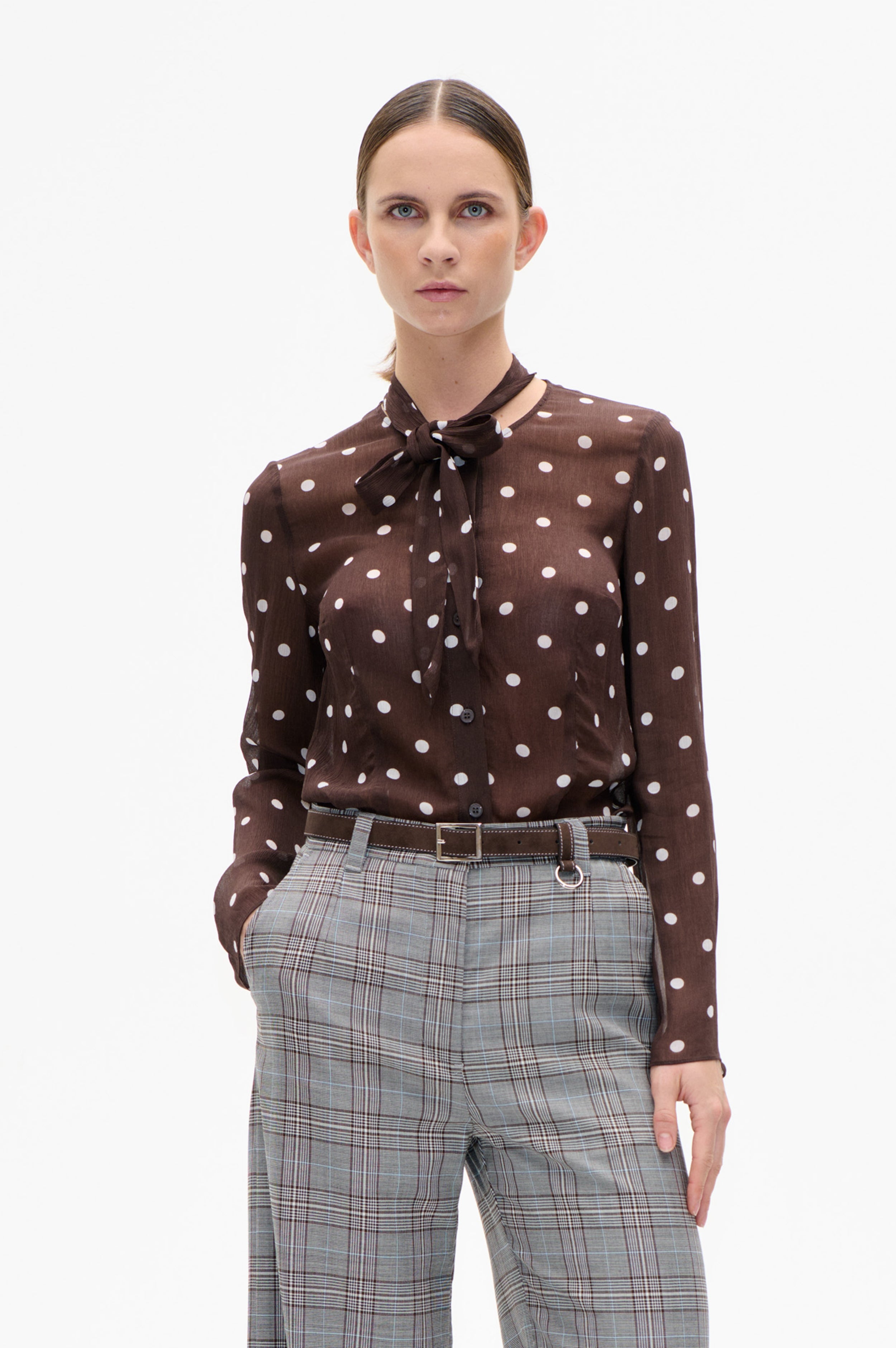 MADELI BLOUSE | Coffee Bean Dots